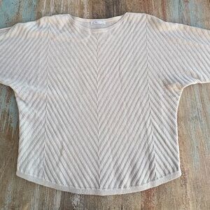 Milano Cream Textured Knit Top - NWOT